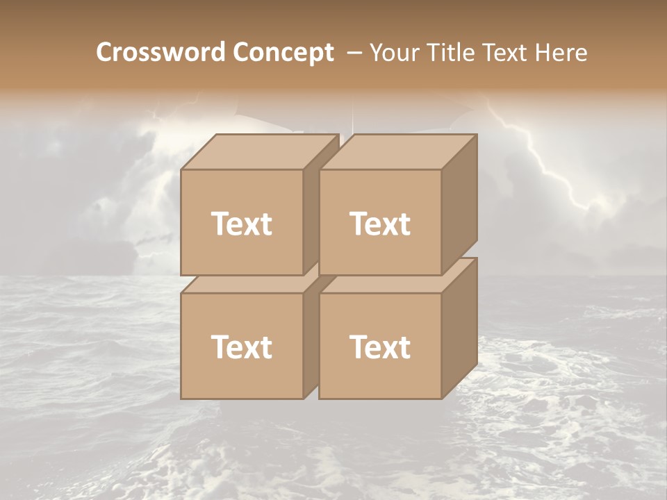 A Man Sitting In A Chair With An Umbrella Over His Head PowerPoint Template