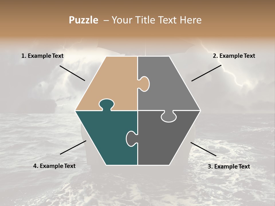 A Man Sitting In A Chair With An Umbrella Over His Head PowerPoint Template