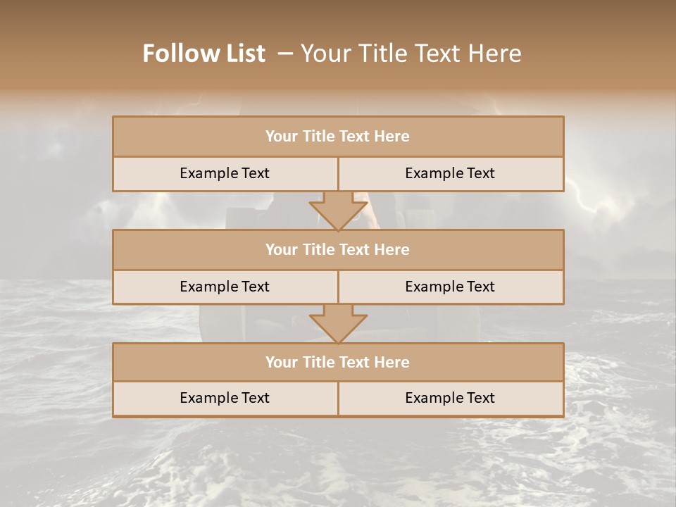 A Man Sitting In A Chair With An Umbrella Over His Head PowerPoint Template