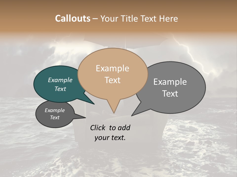 A Man Sitting In A Chair With An Umbrella Over His Head PowerPoint Template
