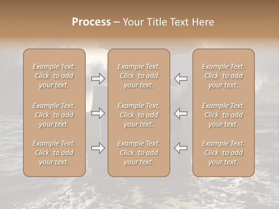 A Man Sitting In A Chair With An Umbrella Over His Head PowerPoint Template