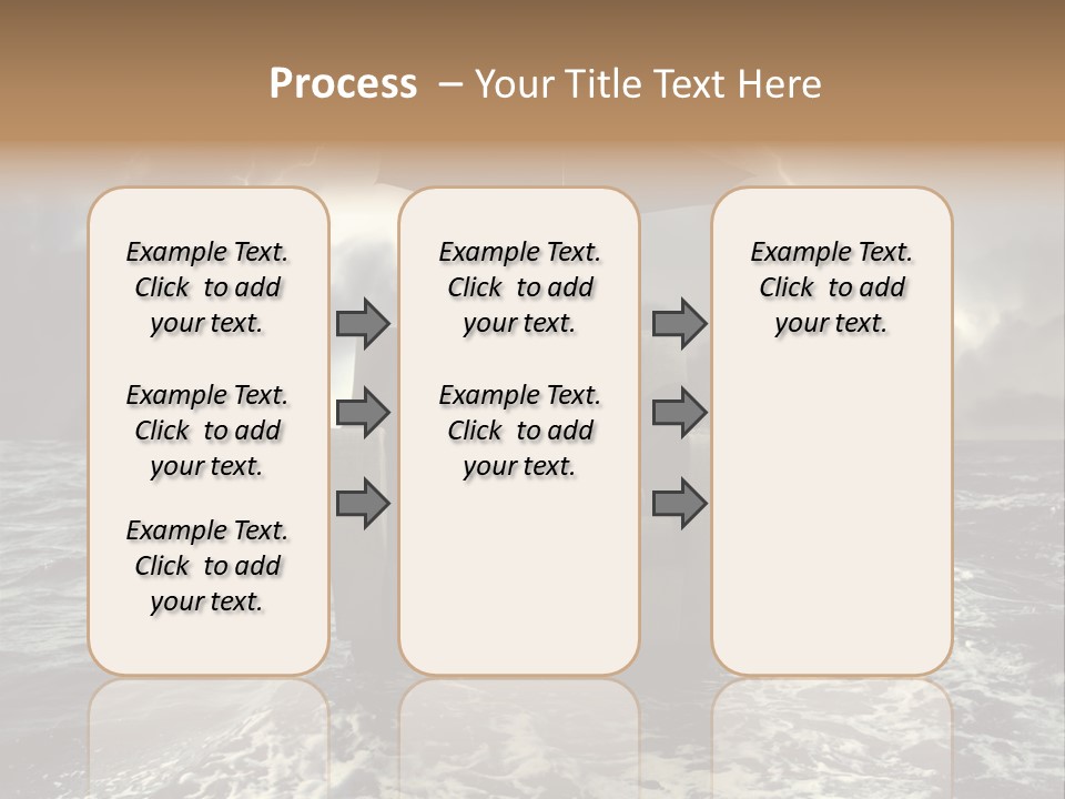 A Man Sitting In A Chair With An Umbrella Over His Head PowerPoint Template