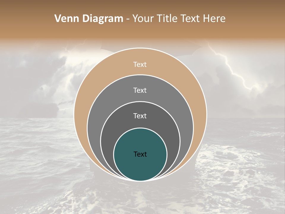 A Man Sitting In A Chair With An Umbrella Over His Head PowerPoint Template