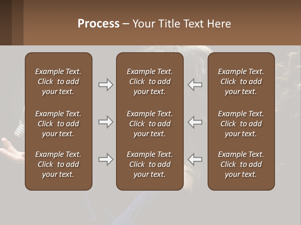 A Woman Holding A Light Bulb In Her Hand PowerPoint Template