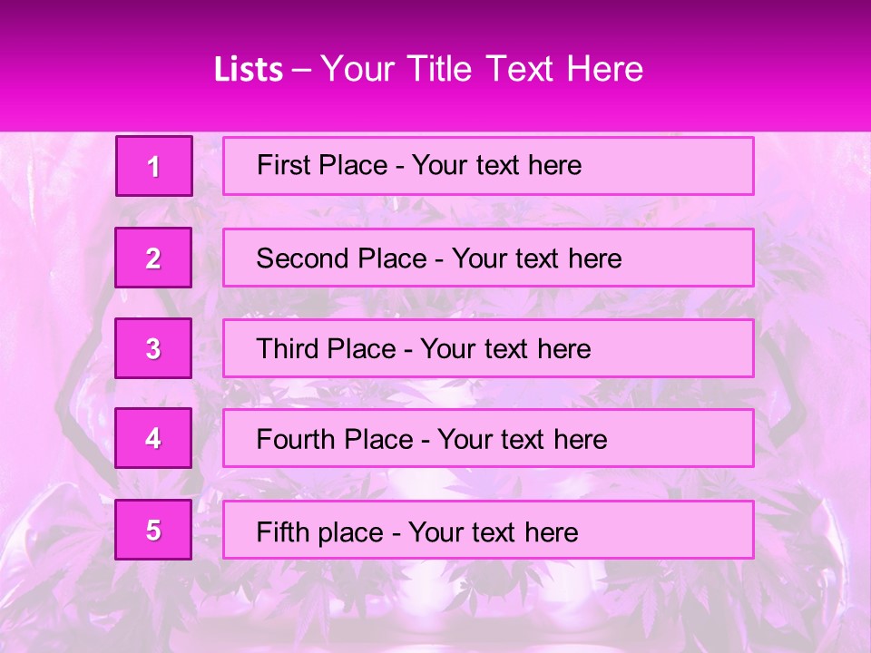 A Picture Of A Plant With Purple Leaves PowerPoint Template