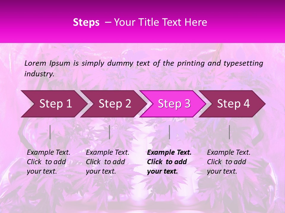 A Picture Of A Plant With Purple Leaves PowerPoint Template