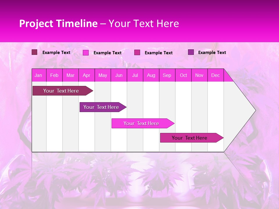 A Picture Of A Plant With Purple Leaves PowerPoint Template