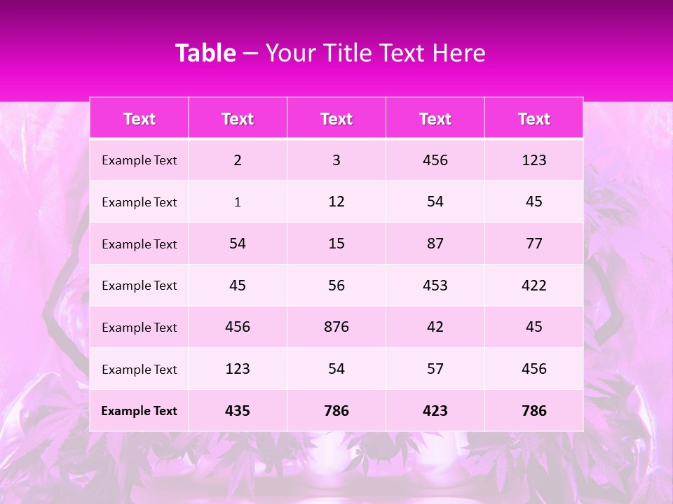 A Picture Of A Plant With Purple Leaves PowerPoint Template