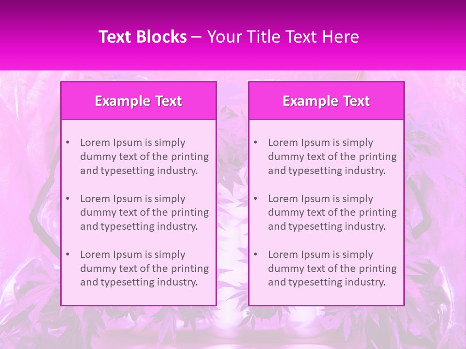 A Picture Of A Plant With Purple Leaves PowerPoint Template