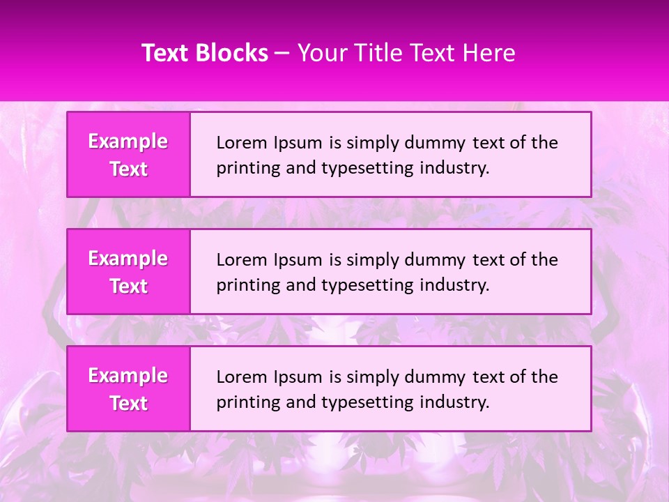 A Picture Of A Plant With Purple Leaves PowerPoint Template