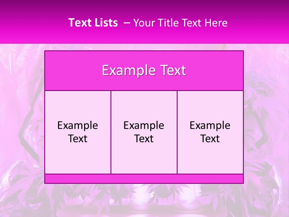 A Picture Of A Plant With Purple Leaves PowerPoint Template