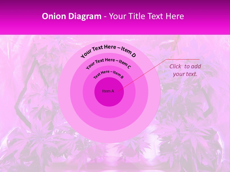 A Picture Of A Plant With Purple Leaves PowerPoint Template