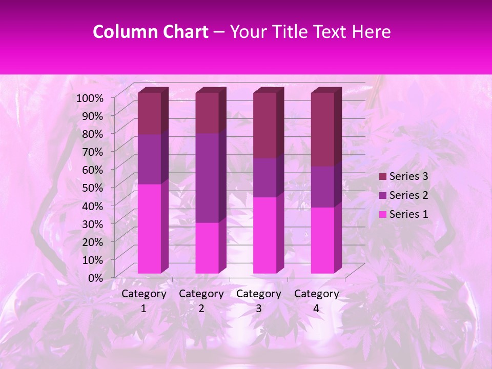 A Picture Of A Plant With Purple Leaves PowerPoint Template