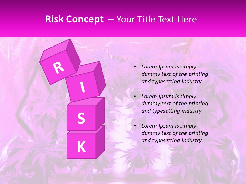 A Picture Of A Plant With Purple Leaves PowerPoint Template