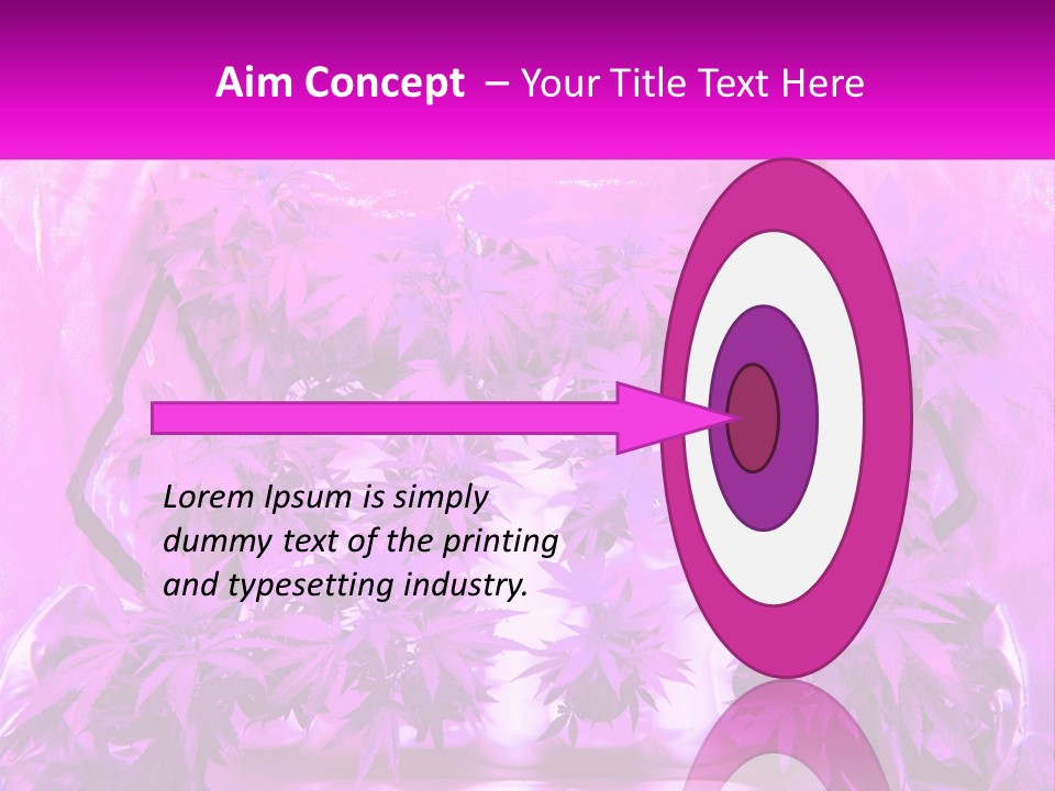 A Picture Of A Plant With Purple Leaves PowerPoint Template