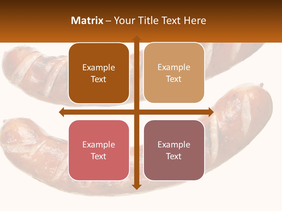 A Couple Of Sausages Sitting On Top Of Each Other PowerPoint Template