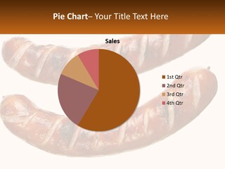 A Couple Of Sausages Sitting On Top Of Each Other PowerPoint Template