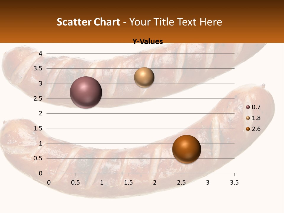 A Couple Of Sausages Sitting On Top Of Each Other PowerPoint Template