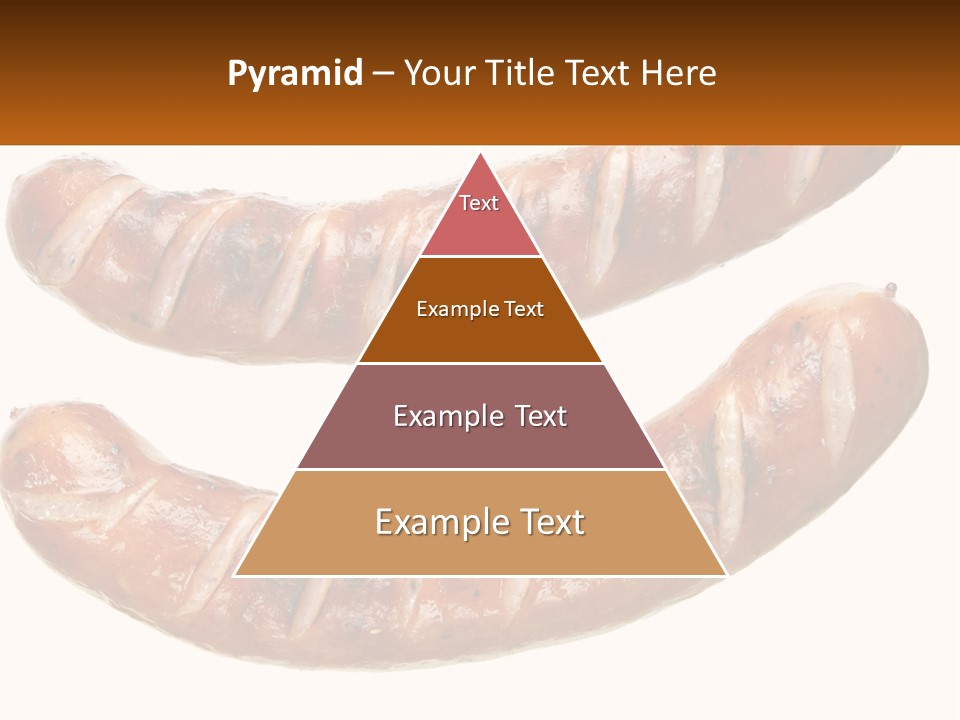 A Couple Of Sausages Sitting On Top Of Each Other PowerPoint Template