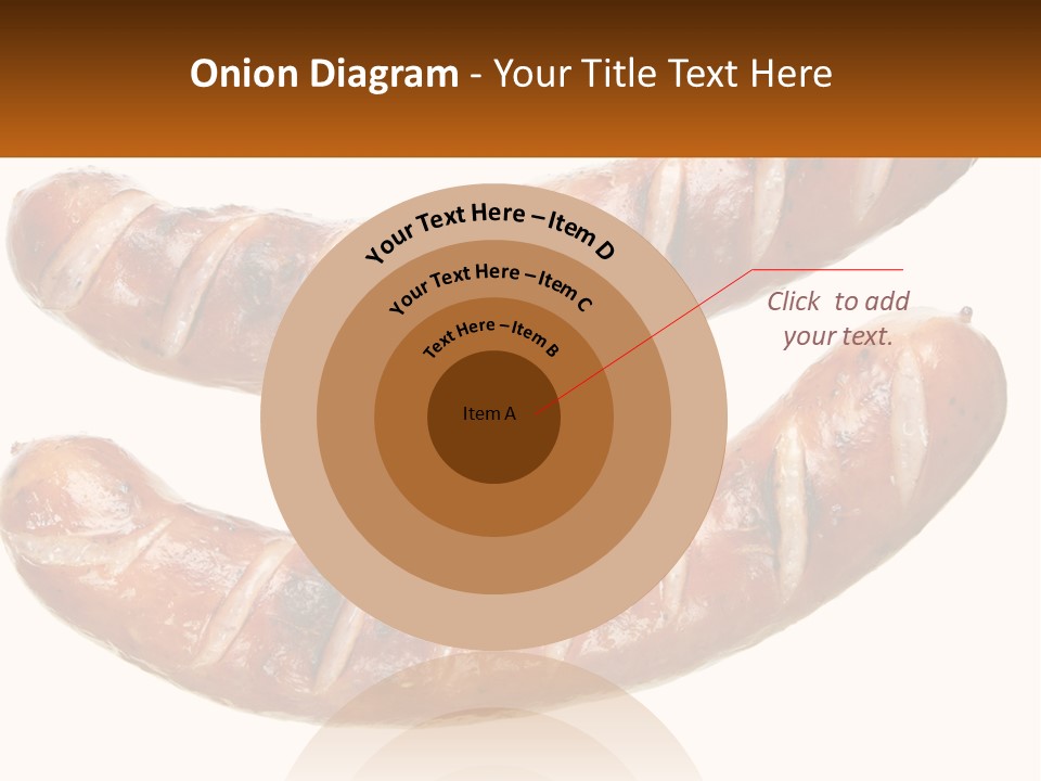 A Couple Of Sausages Sitting On Top Of Each Other PowerPoint Template