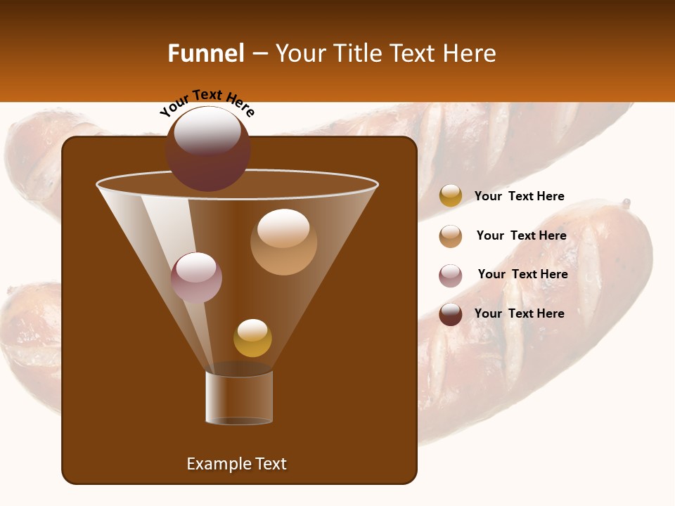 A Couple Of Sausages Sitting On Top Of Each Other PowerPoint Template
