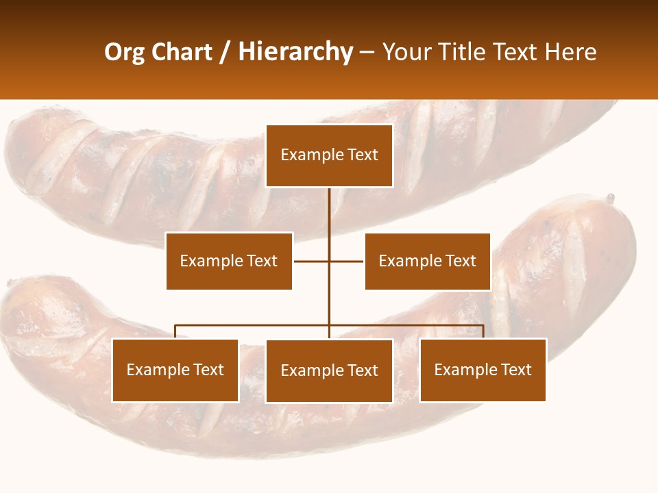 A Couple Of Sausages Sitting On Top Of Each Other PowerPoint Template