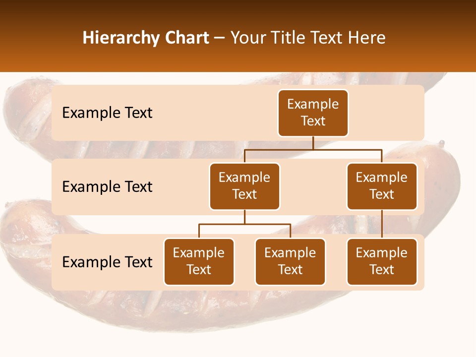 A Couple Of Sausages Sitting On Top Of Each Other PowerPoint Template
