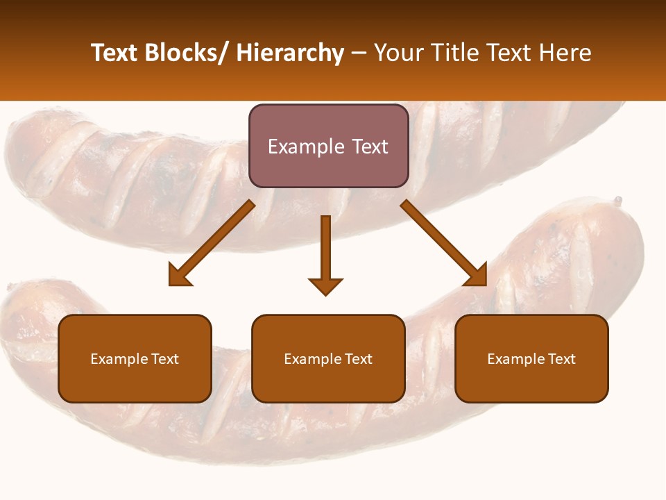 A Couple Of Sausages Sitting On Top Of Each Other PowerPoint Template