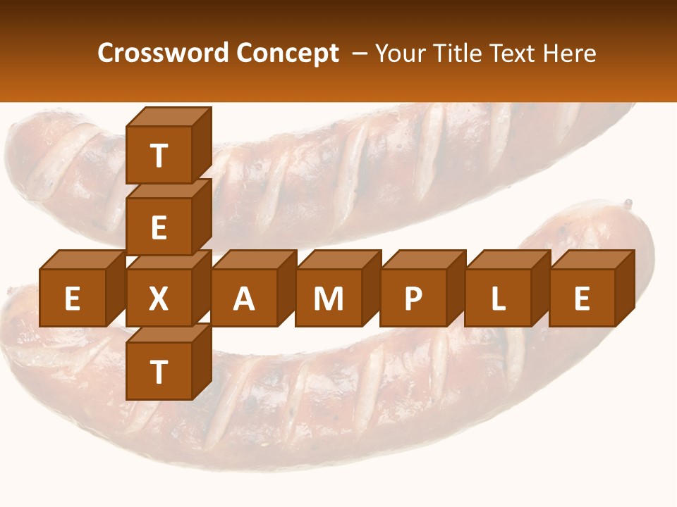 A Couple Of Sausages Sitting On Top Of Each Other PowerPoint Template
