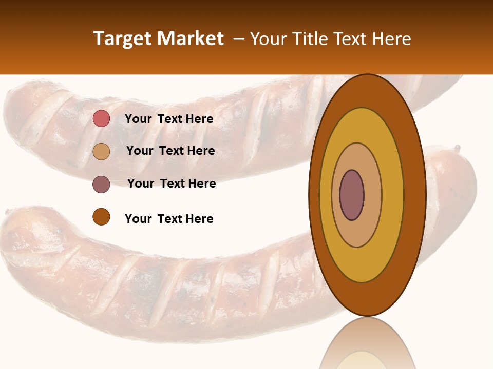 A Couple Of Sausages Sitting On Top Of Each Other PowerPoint Template