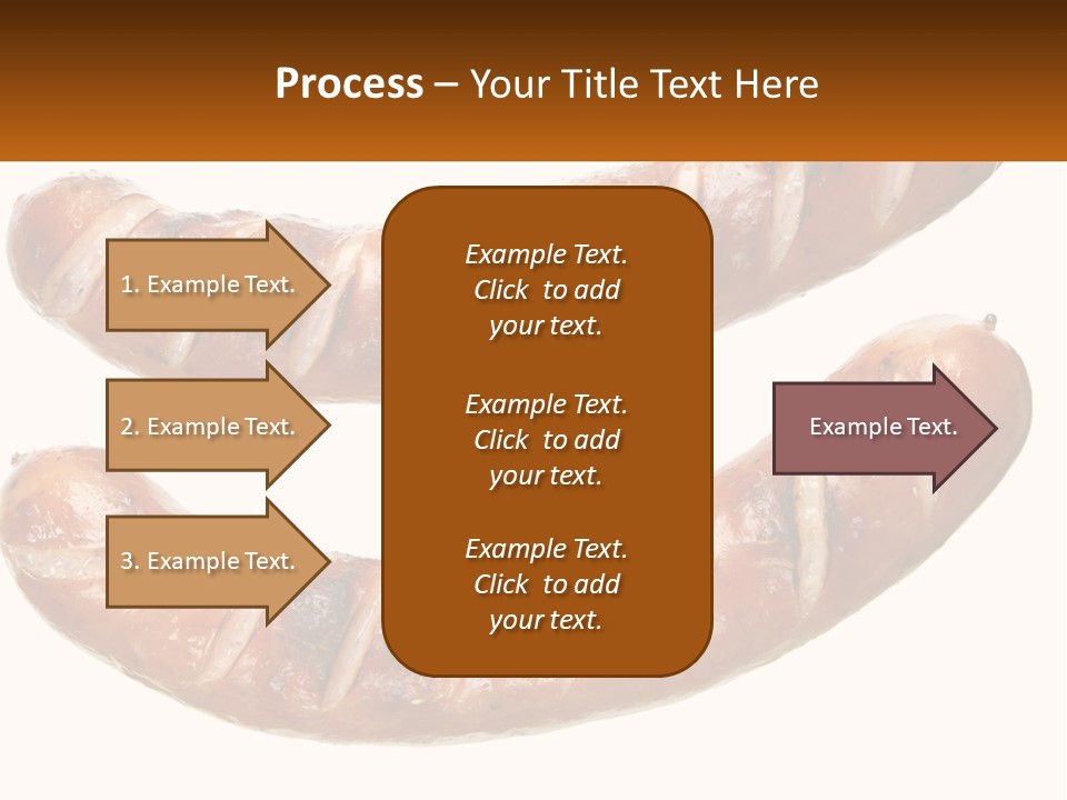 A Couple Of Sausages Sitting On Top Of Each Other PowerPoint Template