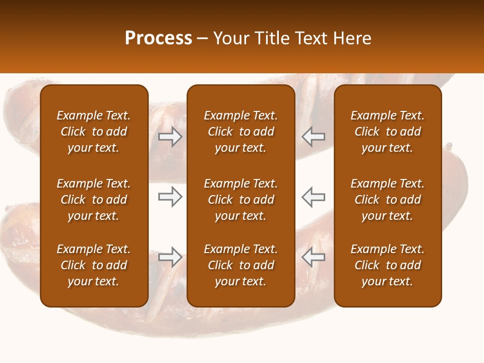 A Couple Of Sausages Sitting On Top Of Each Other PowerPoint Template