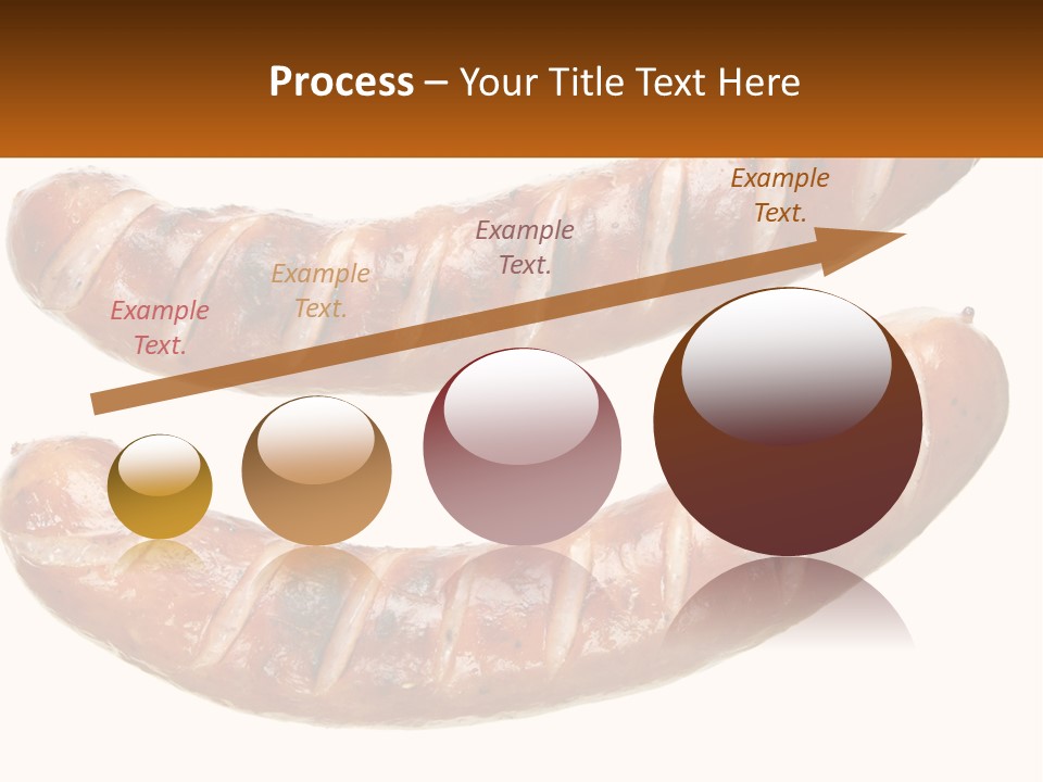 A Couple Of Sausages Sitting On Top Of Each Other PowerPoint Template