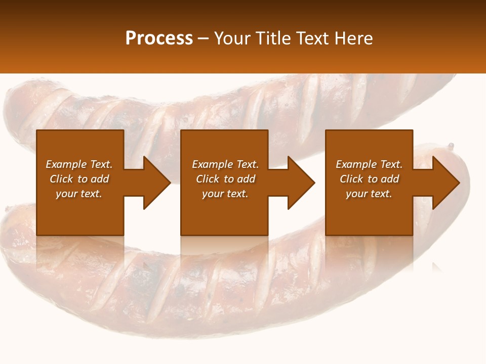 A Couple Of Sausages Sitting On Top Of Each Other PowerPoint Template