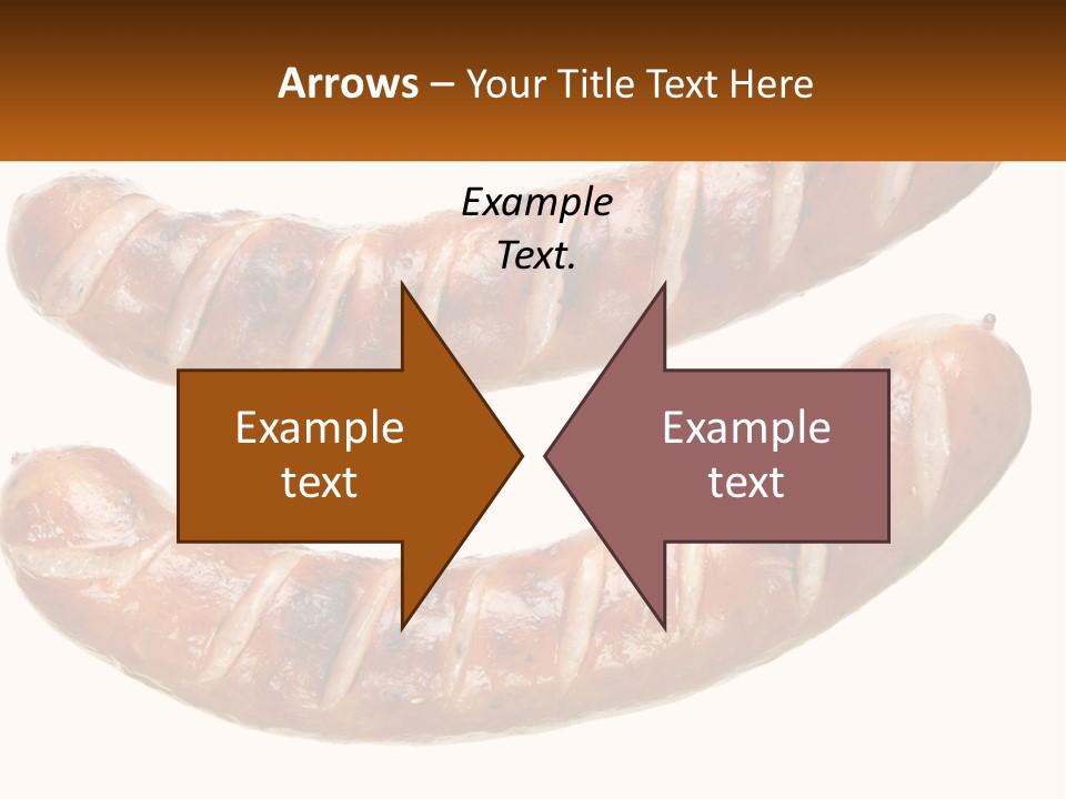 A Couple Of Sausages Sitting On Top Of Each Other PowerPoint Template