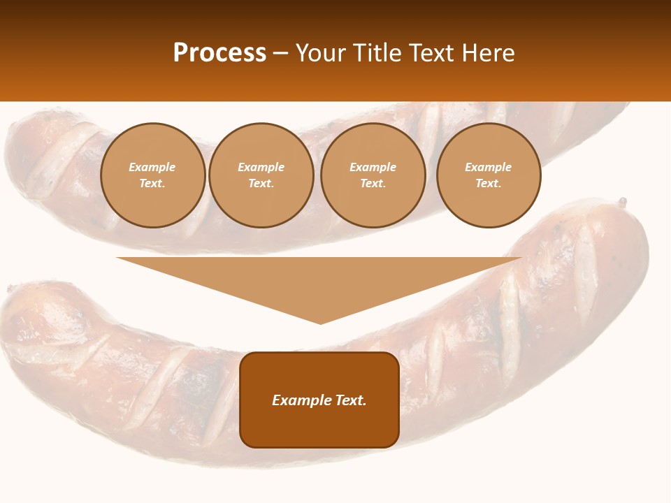 A Couple Of Sausages Sitting On Top Of Each Other PowerPoint Template