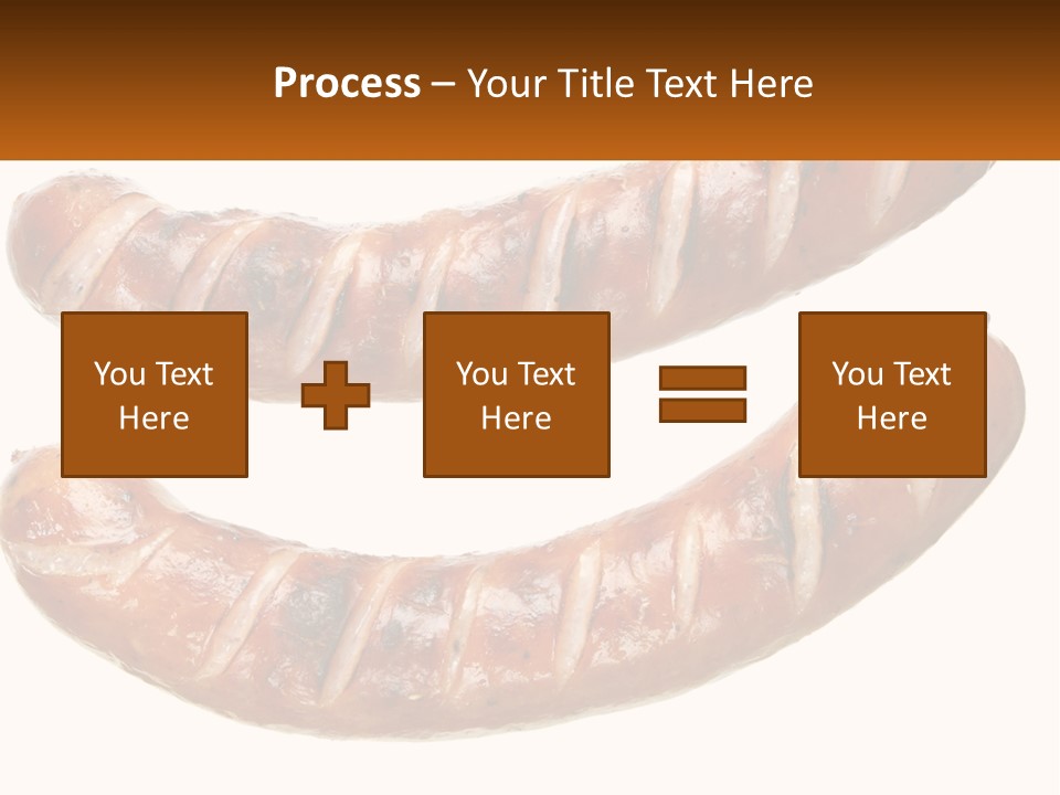 A Couple Of Sausages Sitting On Top Of Each Other PowerPoint Template
