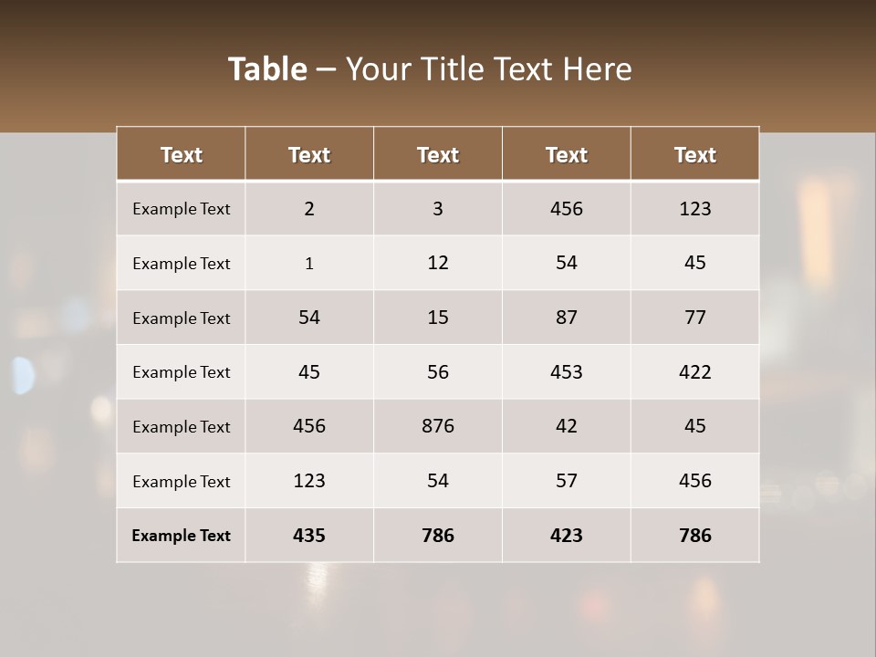 Three Glasses Of Beer On A Table With A Bar In The Background PowerPoint Template