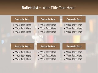 Three Glasses Of Beer On A Table With A Bar In The Background PowerPoint Template