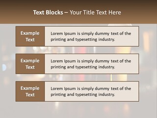 Three Glasses Of Beer On A Table With A Bar In The Background PowerPoint Template