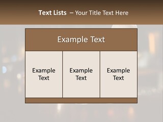 Three Glasses Of Beer On A Table With A Bar In The Background PowerPoint Template