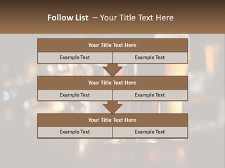 Three Glasses Of Beer On A Table With A Bar In The Background PowerPoint Template