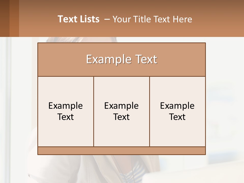 A Woman With A Headset Is Smiling For The Camera PowerPoint Template
