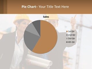 A Man And A Woman In Hardhats Giving A Thumbs Up PowerPoint Template