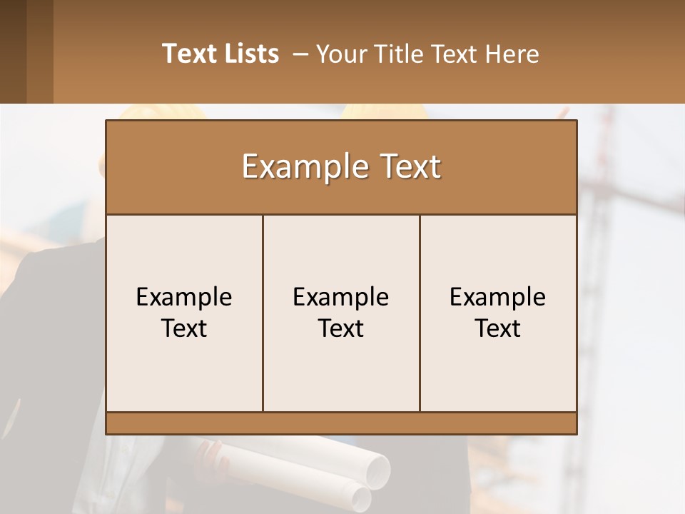 A Man And A Woman In Hardhats Giving A Thumbs Up PowerPoint Template
