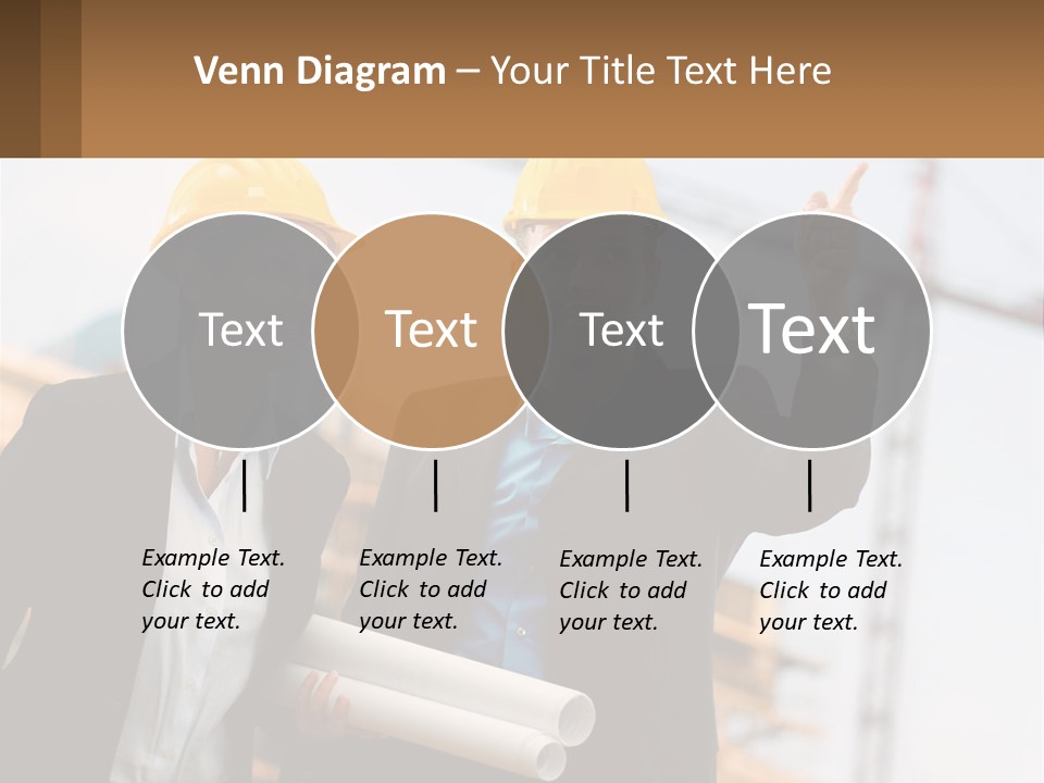 A Man And A Woman In Hardhats Giving A Thumbs Up PowerPoint Template