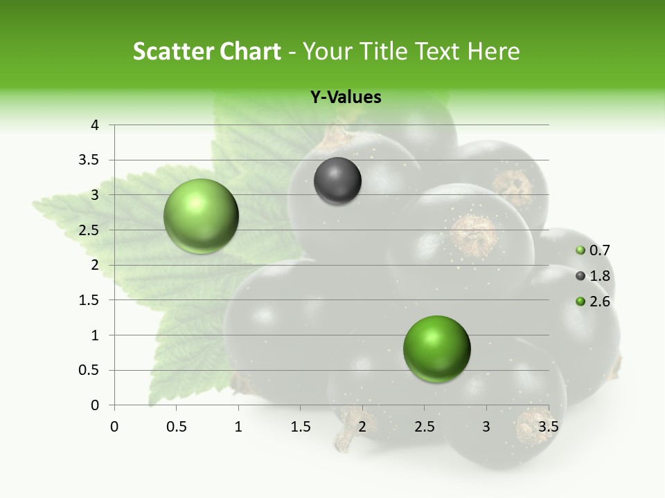 A Bunch Of Black Berries With Leaves On A White Background PowerPoint Template