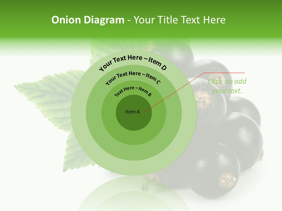 A Bunch Of Black Berries With Leaves On A White Background PowerPoint Template