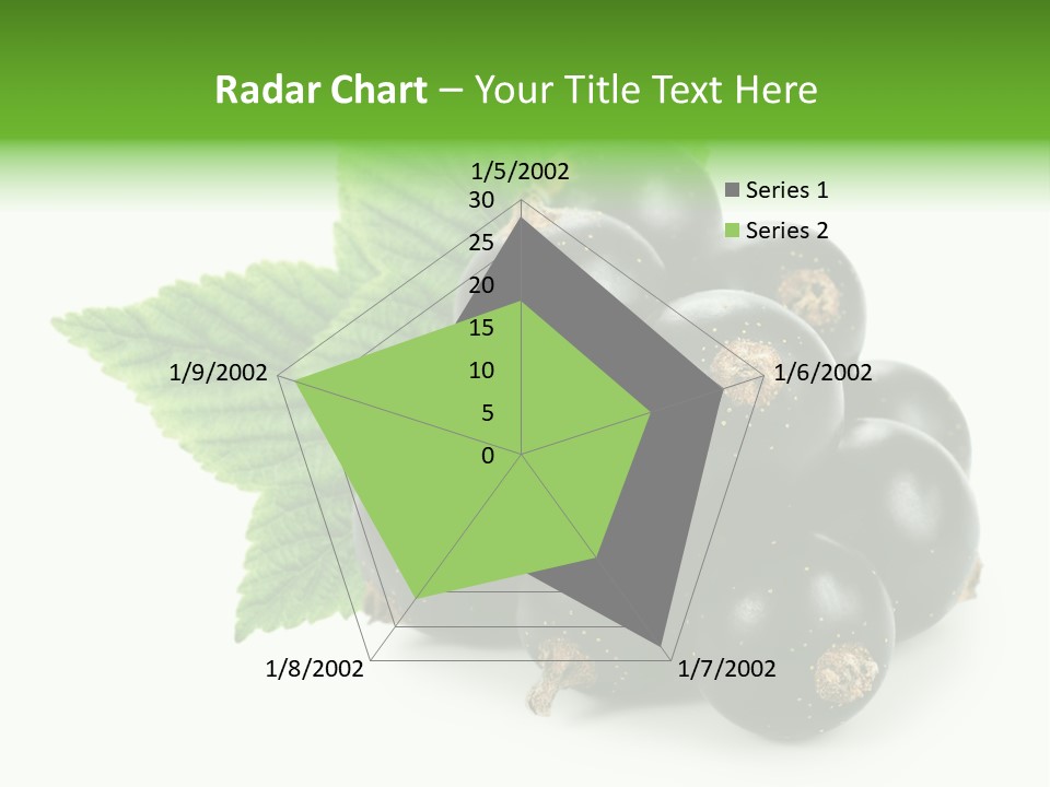 A Bunch Of Black Berries With Leaves On A White Background PowerPoint Template