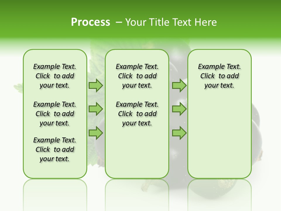 A Bunch Of Black Berries With Leaves On A White Background PowerPoint Template